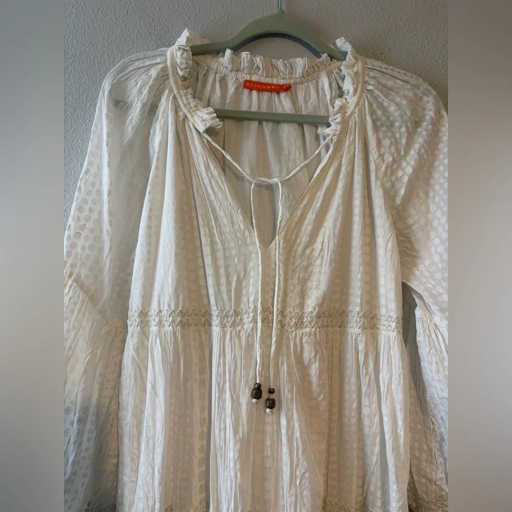 Oliphant Polka Balloon Sleeve Dress - Picture 3 of 5